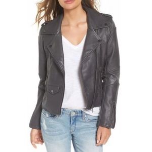 BLANKNYC Denim Easy Rider Faux Leather Moto Jacket